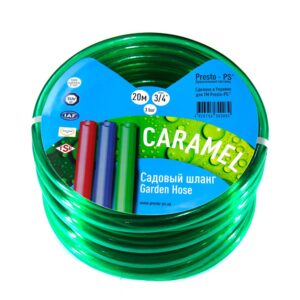 Шланг поливочный Presto-PS силикон Caramel (зеленый) диаметр 3/4 дюйма 50 м_01
