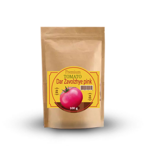 Томат-низькорослий-Дар-Заволжя-рожевий-пакет-100-г